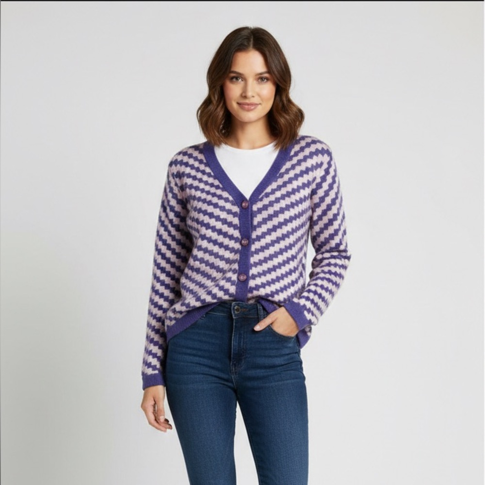 Vintage Chevron Patterned Sweater - Picture 6 of 6